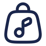 Bag Music SVG Icon